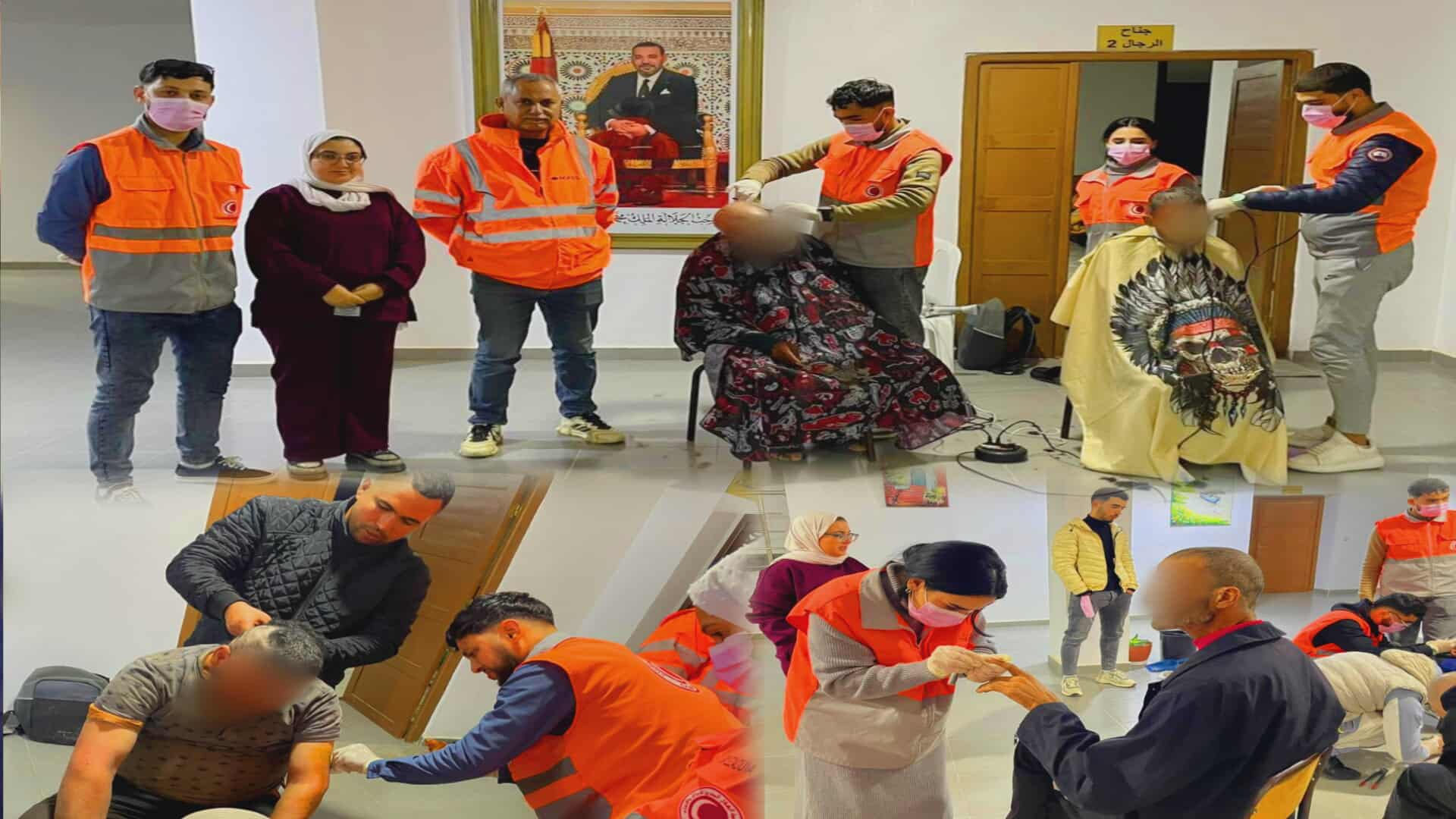 مبادرة إنسانية ميدانية للهلال المغربي للاغاثة والانقاذ لفائدة الأشخاص في وضعية صعبة بالدريوش