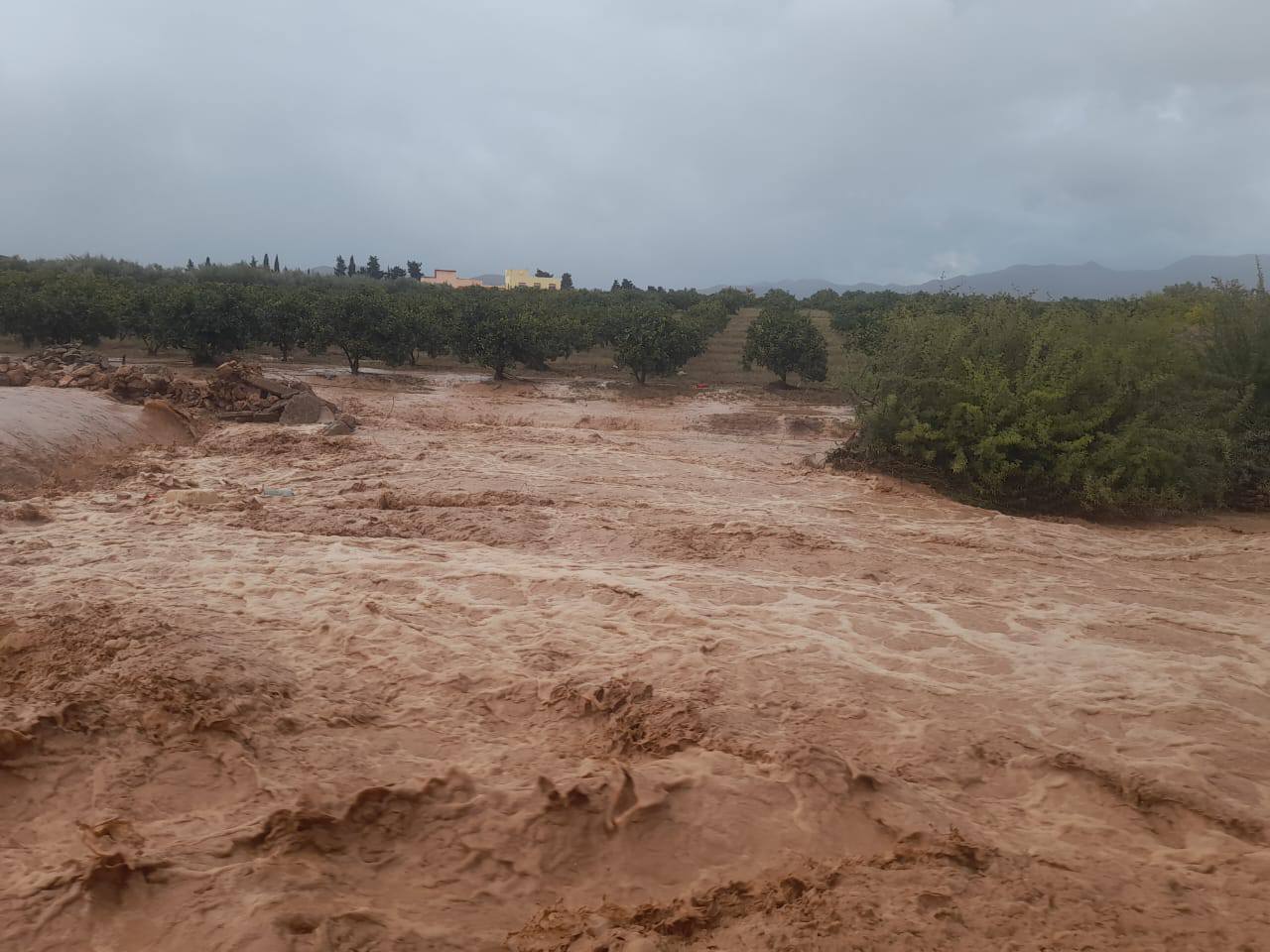 الناظور: ارتفاع مهول في منسوب مياه واد بأولاد ستوت.. والساكنة تناشد السلطات 