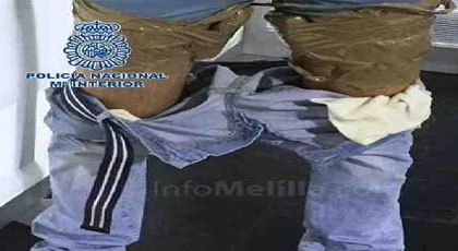 مواطن يحاول تهريب كمية مهمة من الحشيش بطريقة غريبة من ميناء مليلية‎