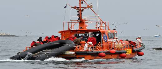 انطلقوا من سواحل الناظور.. شاطئ ألميريمار يشهد اعتراض 26 مهاجرا