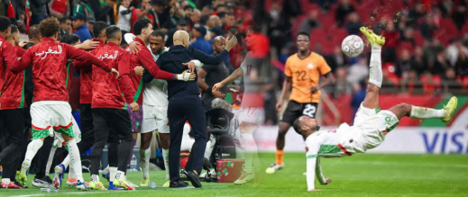 المنتخب الوطني يقنع ويبدع ويبلغ دور الثمن "للكان" بعد فوزه على زامبيا بثلاثية نظيفة