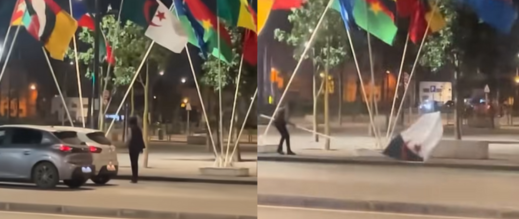 نزع علم الجزائر من الشارع يحيل حدثين على قاضي التحقيق 