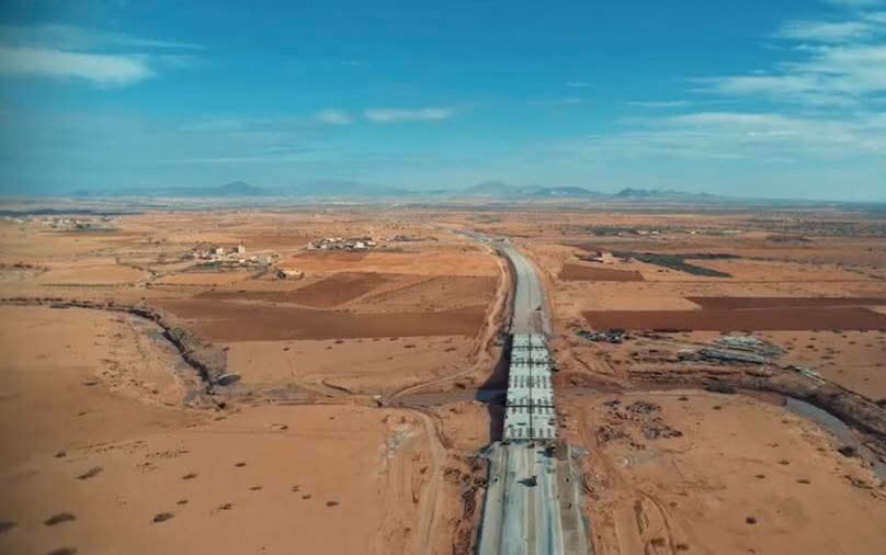 تقدم ملحوظ في أشغال الطريق السيار الرابط بين جرسيف وميناء الناظور الجديد