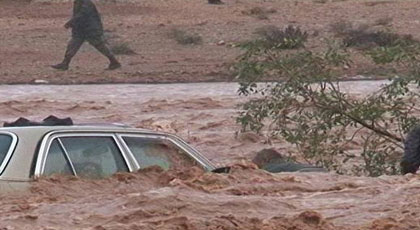 الأمطار تتسبب في وفاة عجوز وفقدان 3 بينهم حامل في شهرها الثامن‎