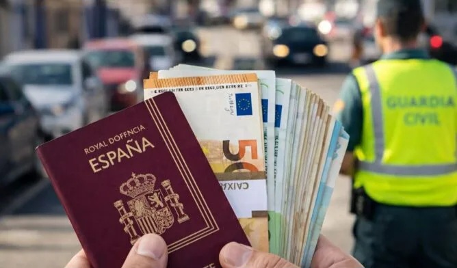 الحرس المدني الإسباني يحذر من حمل أكثر من 10 آلاف يورو دون تصريح