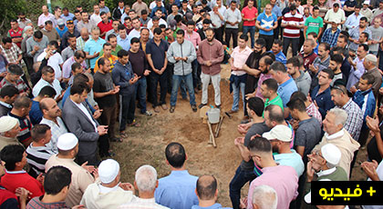 شاهدوا مراسيم دفن جثمان الفقيد "فؤاد" الذي مات مقتولا على يد ملثمين مسلحين بالناظور