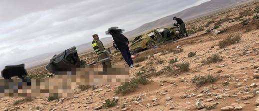 حادثة سير مروعة غير بعيد عن الناظور: انقلاب سيارتين يخلف وفاة وإصابات داخل عائلة واحدة