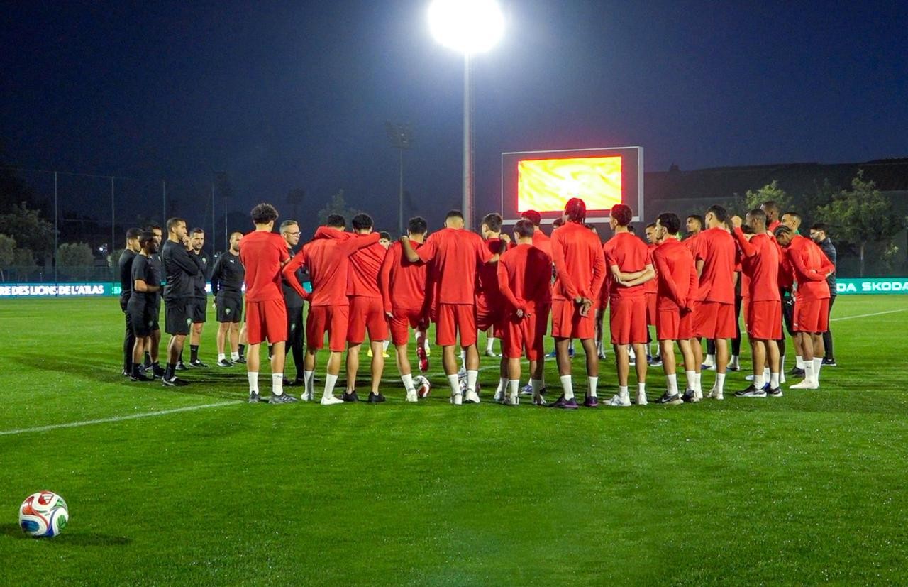 وهبي يقود أول مران لأسود الأطلس استعدادًا لوديتي الإكوادور والباراغواي