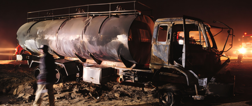 فاجعة ببركان.. مصرع سائق شاحنة وقود في حريق مأساوي على طريق تافوغالت