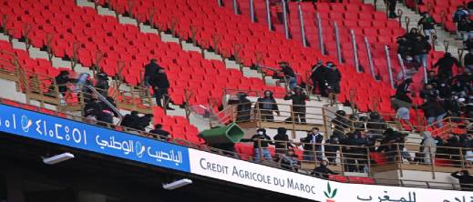 شغب مباراة الجيش والرجاء يسقط 136 موقوفا بالرباط