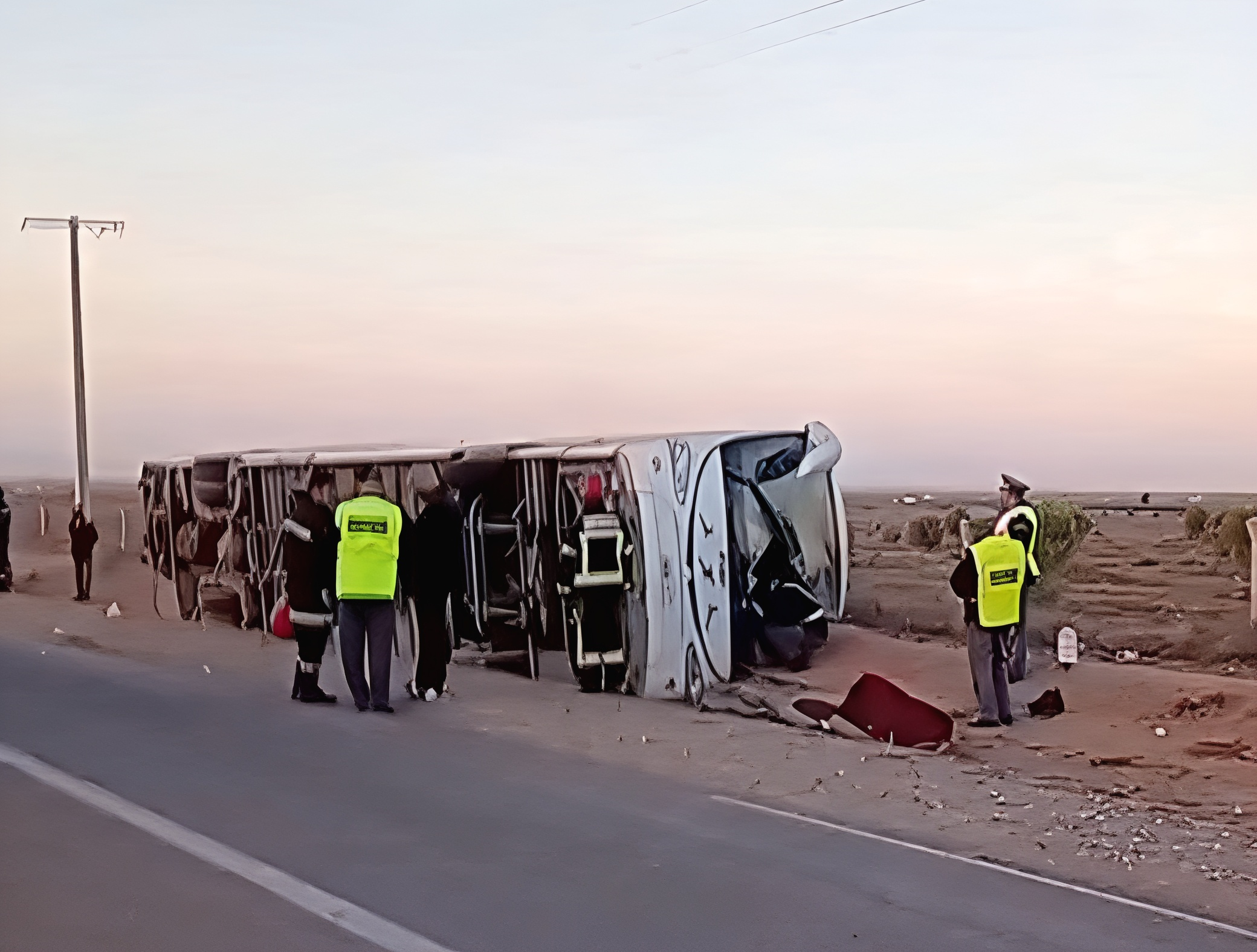 تأكد انحدار الضحايا الأربعة في حادث انقلاب الحافلة من الناظور