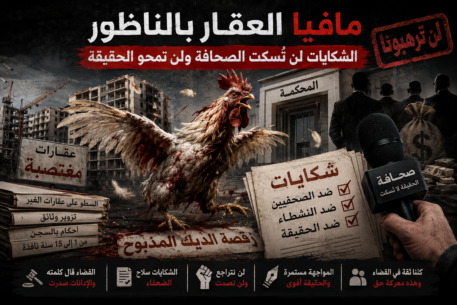 مافيا العقار بالناظور.. الشكايات لن تسكت الصحافة ولن تمحو الحقيقة