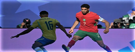 أشرف حكيمي يحقق رقما تاريخيا جديدا في كأس العالم