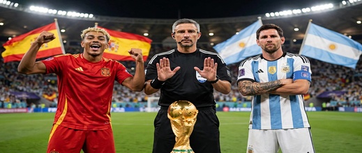 "فيفا" يحسم هوية حكم نهائي مونديال 2026 بين إسبانيا والأرجنتين