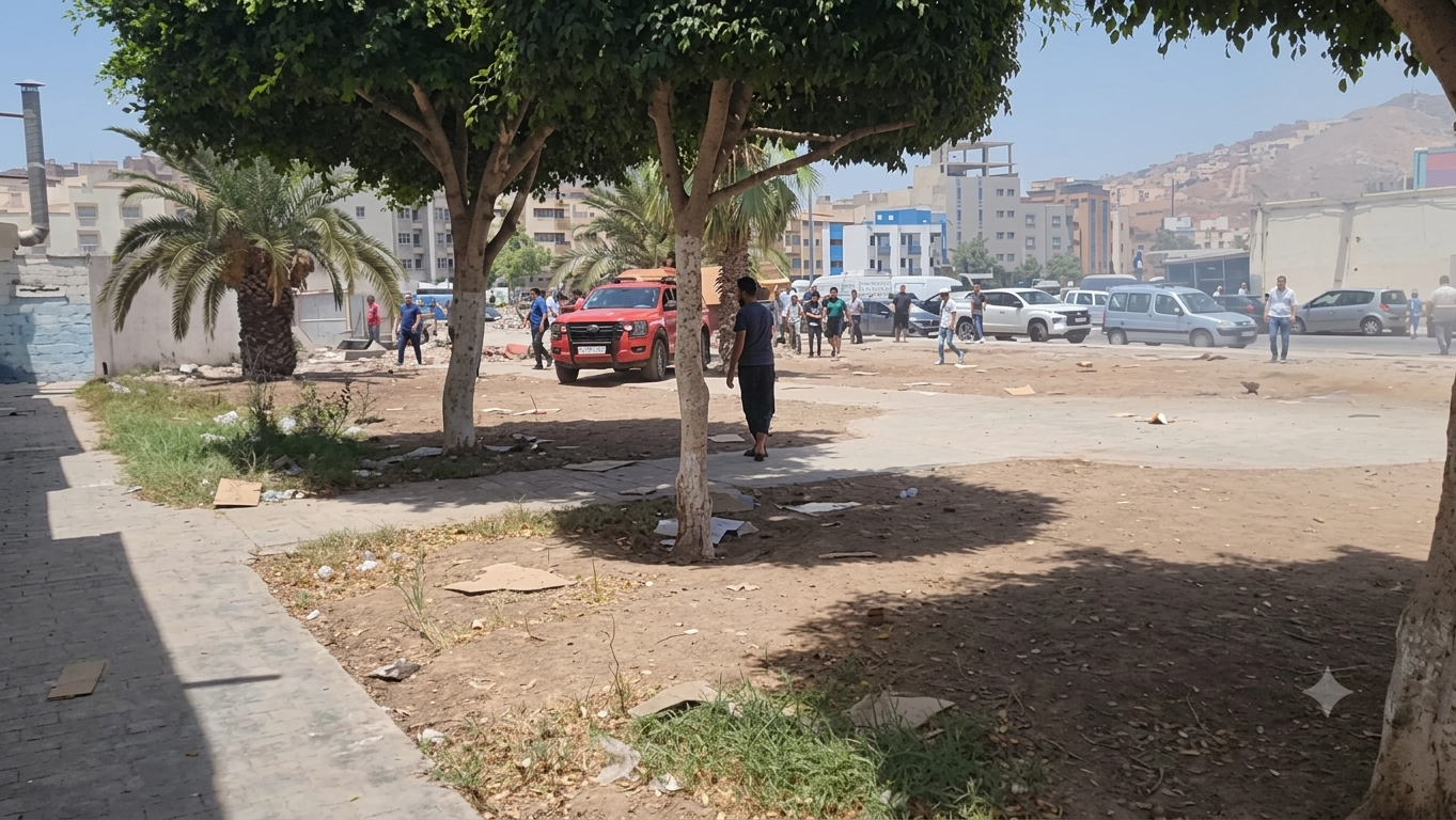 استنفار بالناظور إثر حريق بمحيط سوق أولاد ميمون 