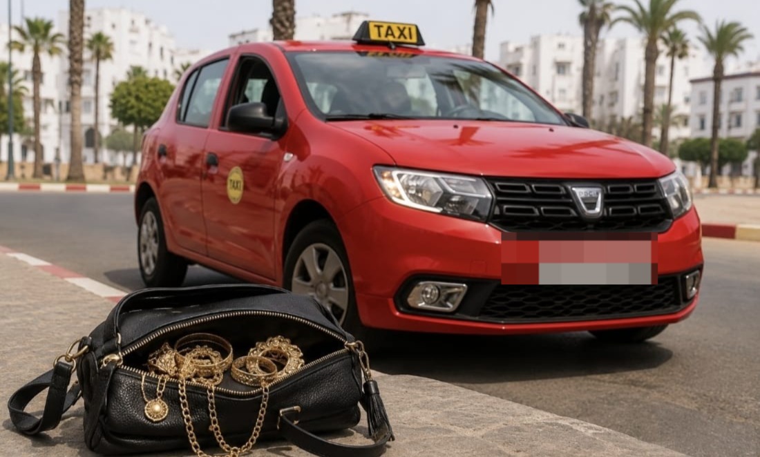 سائق  سيارة أجرة مغربي يعيد حقيبة مليئة بالمجوهرات والأموال بعد العثور عليها