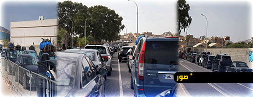طوابير طوال وازدهار الحركة المرورية بمعبر بني أنصار في أوج ذروة عودة الجالية