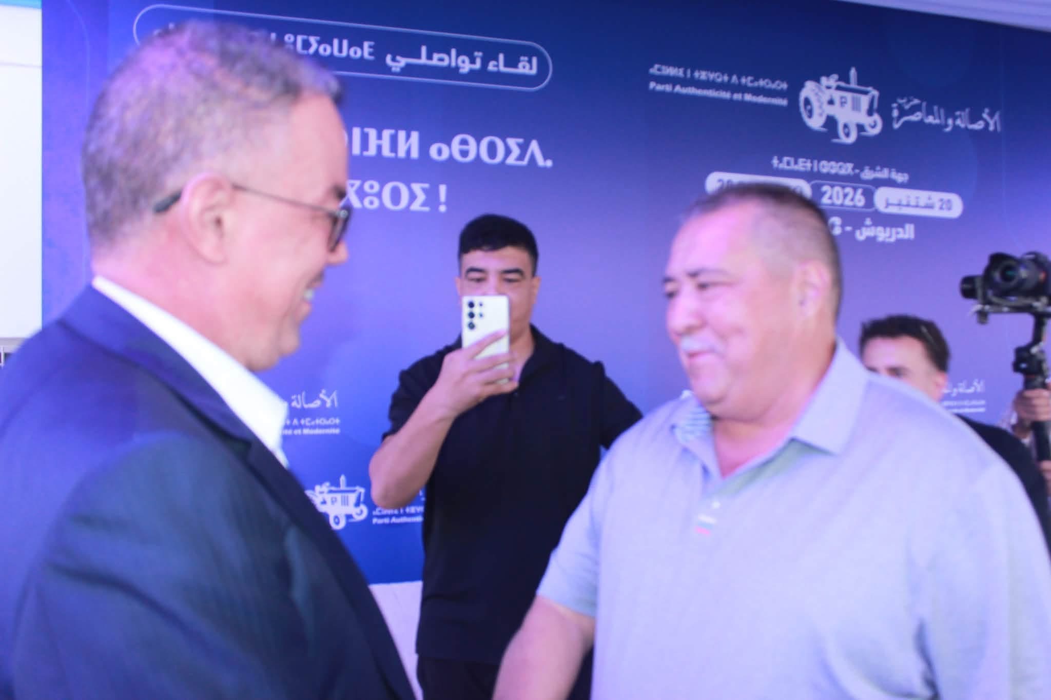عزيز مكنيف يستعرض قوته الانتخابية في مهرجان خطابي ببن طيب وبحضور فوزي لقجع