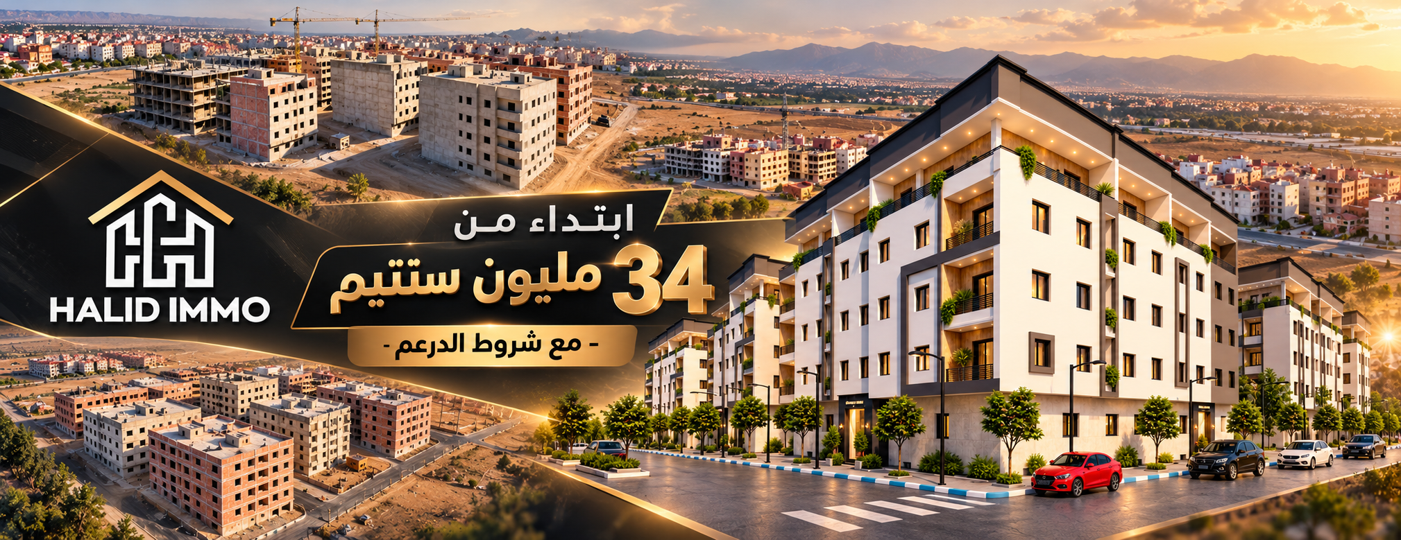 فرصتكم للحصول على شقق بسلوان ابتداءً من 34 مليون سنتيم مع شركة هاليد للعقار