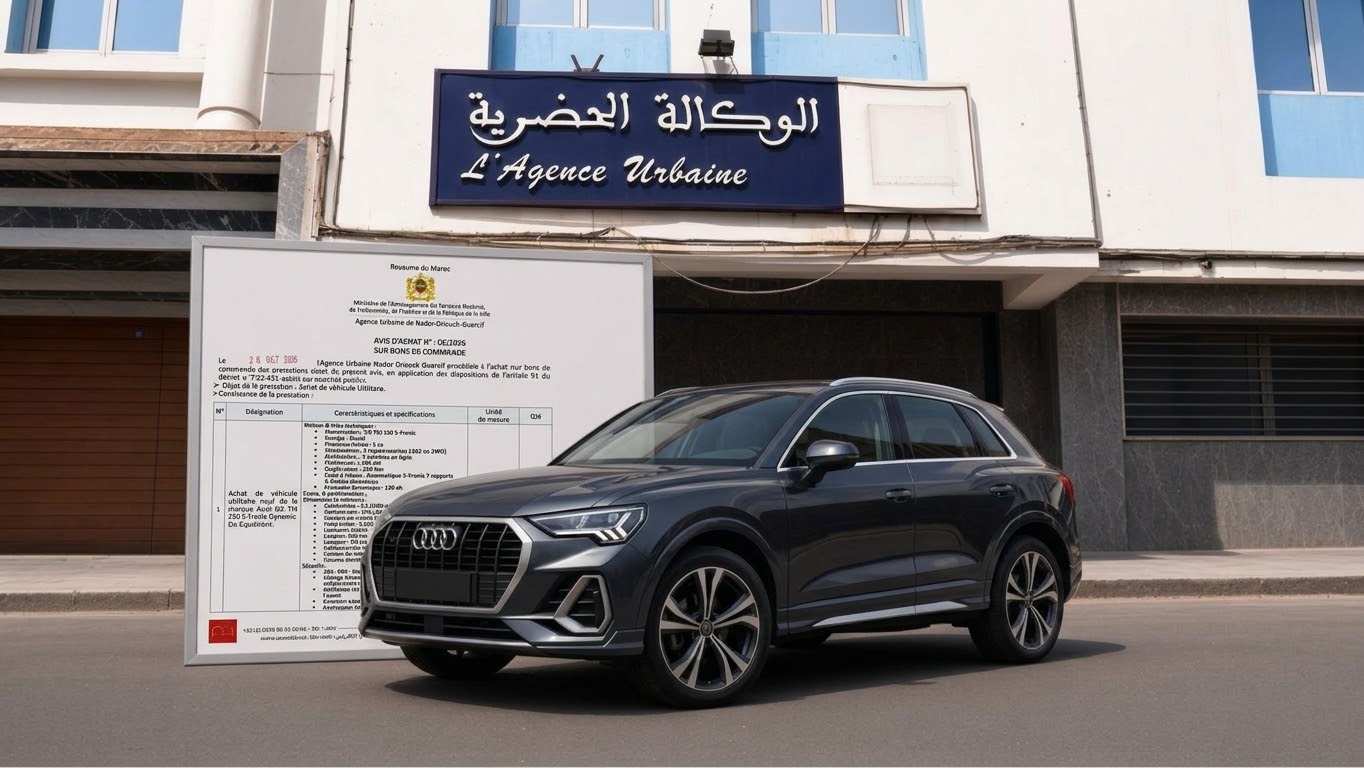 "أودي Q3" بمحرك سعة 2.0 لتر وبقوة 150 حصاناً للمهام الإدارية.. الوكالة الحضرية بالناظور تبدع في البذخ وتفجر موجة غضب واسعة