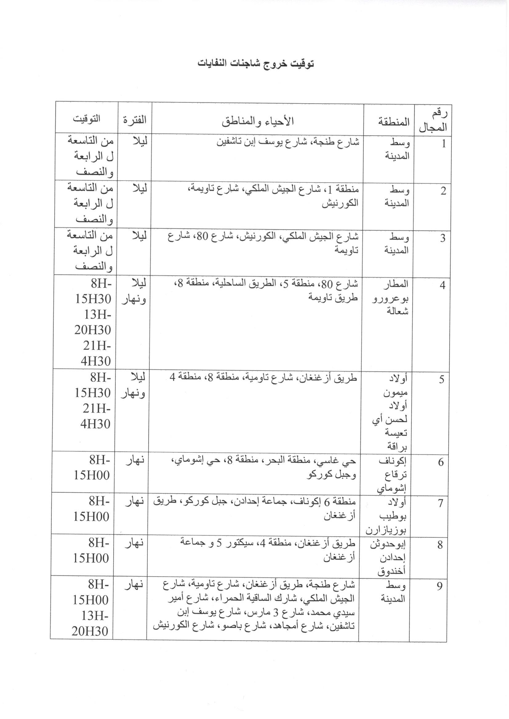 حوليش يناشد المواطنين إحترام توقيت رمي الأزبال ويتوعد المخالفين وهذه رسالته من أجل الحفاظ على نظافة المدينة 