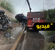 سيارة تهوي من فوق قنطرة بطريق أزغنغان بعد انزلاق مفاجئ بسبب الأمطار
