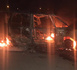 اندلاع حريق في حافلة بالقرب من مدار العروي سلوان يستنفر السلطات