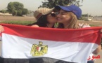 خريجة ستار أكاديمي الناظورية حنان لخضر ترفع العلم المصري بمطار محمد الخامس لهذا السبب