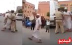 بالفيديو.. ملتح يصرخ في الشارع العام و يدعي أنه رسول هذا الزمان و "مخازنية" يتدخلون لإعتقاله 