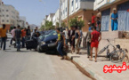 بالفيديو.. خسائر مادية هامة في حادث اصطدام  سيارتين على مستوى الطريق المؤدية من بن طيب الى الدريوش