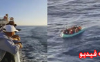 مثير.. باخرة تقل مسافرين إنطلقت من مليلية  تقف في عرض البحر لإنقاذ مهاجريين سريين تاهوا في البحر  