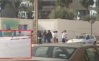 عناصر الأمن تتدخل لإعادة النظام الى محيط ثانوية الناظور الجديد بعد فوضى خلفها سائق متهور بالمكان 