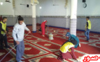 النادي الصحة والدعم الإجتماعي بثانوية الفيض التأهيلية بالناظور ينظم حملة نظافة بمسجد ابنعيساتا 