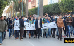 تضامنا مع نشطاء الحراك بالحسيمة.. حركيو الناظور ينزلون إلى الشارع ويُناورون لاختراق جدران الأمن