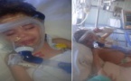الطفل الناظوري محمد الكومري يرقد بمستشفى بمالقا في حالة سيئة للغاية يناشد المحسنين لإنقاذه
