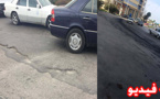 حفر تعيق سلاسة حركة المرور بشوارع مدينة الناظور والجهات المعنية ترى ولا تتحرك 