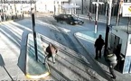 سيارة تخترق بوابة مليلية بطريقة انتحارية وتسفر عن إصابة شرطي