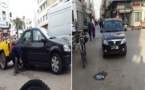 صورة توثق ركن سيارة تابعة للمصالح العمومية في وضع مخل بـ"القانون" وسط الناظور تثير سخط الفسابكة