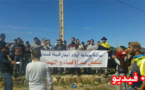  نشطاء ينتفضون ضد الاقصاء والتهميش في وقفة إحتجاجية بجماعة أولاد أمغار بتمسمان 