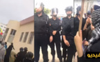  الشرطة النسائية تفض وقفة لنساء إيمزورن تضامنا مع معتقلي الحراك