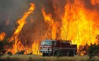 حريق مُهول يُطل على مدينة الناظور