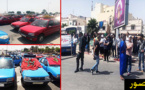 سائقو سيارات الأجرة الصغيرة ببني نصار يخفون أرقام لوحات سياراتهم ويحتجون وسط المدينة لهذا السبب 