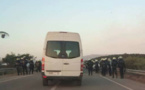 غلق الطريق الساحلية بين الحسيمة و الناظور بسبب مواجهات بين متظاهرين وقوات الأمن