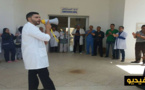  الشغيلة الصحية بمستشفى محمد السادس بالعروي تحتج على الإعتداء على ممرضة أثناء قيامها بعملها 