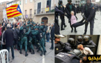 قمع و دماء واعتقالات في صفوف الكتلاونيين يوم إجراء استفتاء الانفصال عن اسبانيا 