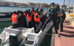مهاجرون من دول جنوب الصحراء يصلون مليلية عبر زورق مطاطي سريع بعد رحلة إنطلقت من سواحل الناظور