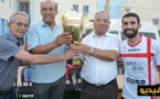  الفاعل الرياضي “طارق هرواش" يكرم اللاعب السابق لفريق الهلال الناظوري يوسف عاكوب 