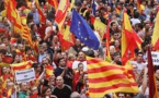 اندلاع احتجاجات فى برشلونة عقب توقيف السلطات الإسبانية لقياديين بكتالونيا
