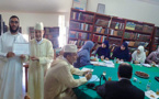 المجلس العلمي یشرف على زیارة میدانیة لطلبة ماستر الدراسات القرآنیة بالغرب الإسلامي لمكتبة مدرسة الامام مالك للتعلیم العتیق بالناظور