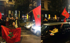 الجالية المغربية ببلجيكا تحتفل بتأهل الأسود في شوارع العاصمة و ساحاتها العمومية
